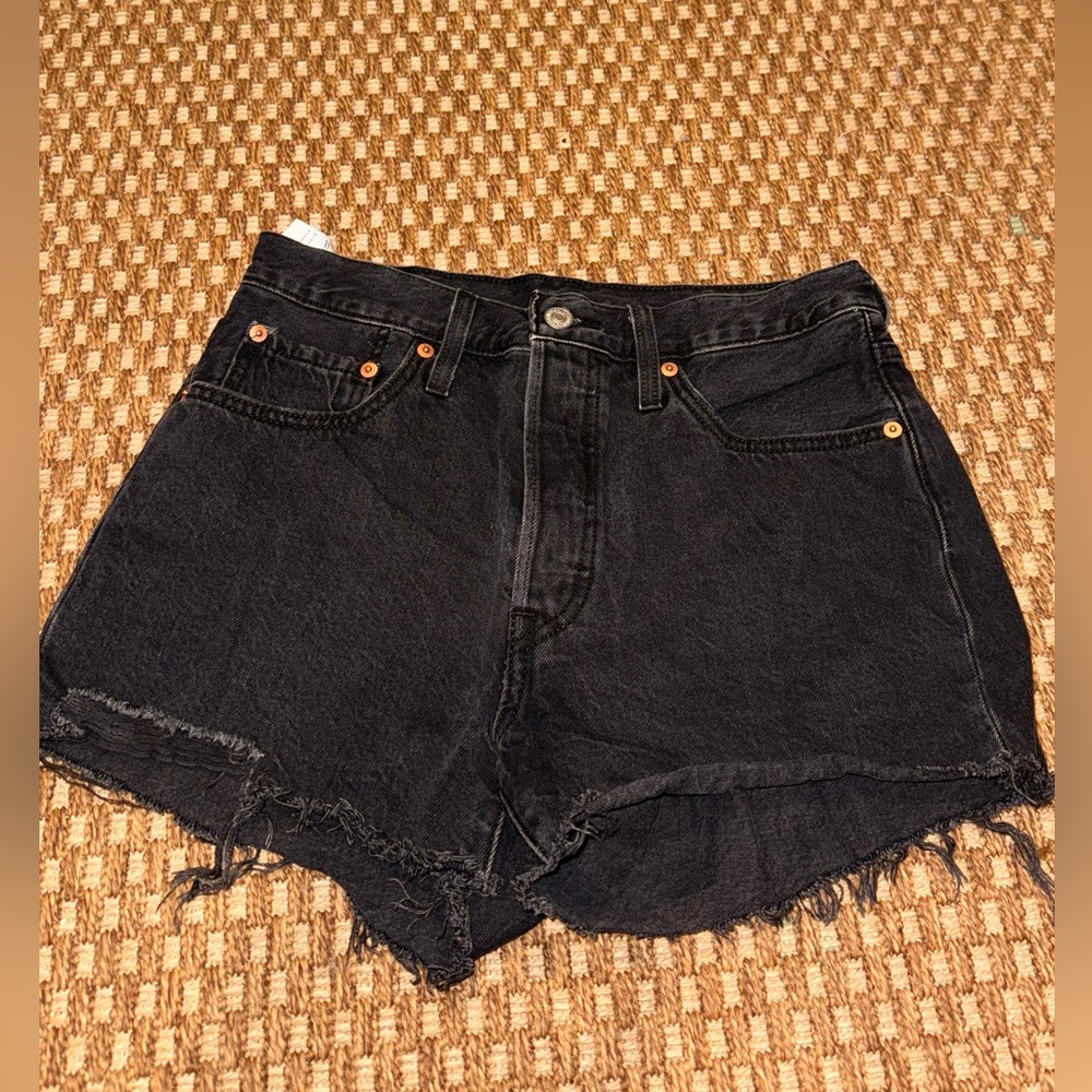 Levi's 501 Black Jean Shorts for Women
